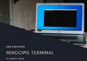 컨텍스트 메뉴에서 Open Windows Terminal을 관리자로 추가하는 방법 