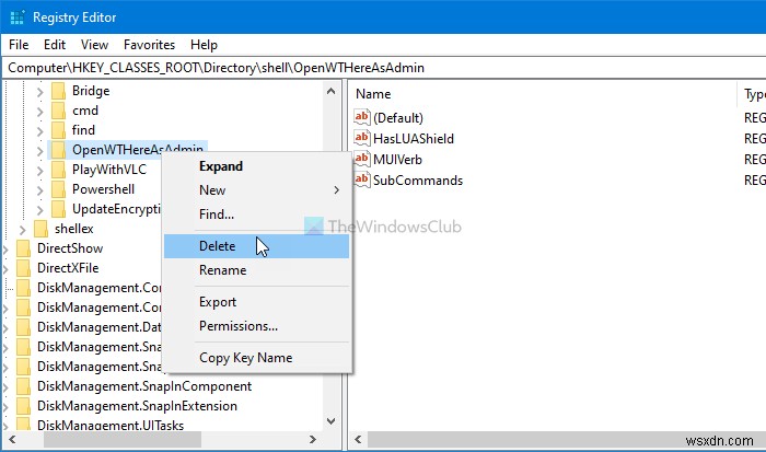 컨텍스트 메뉴에서 Open Windows Terminal을 관리자로 추가하는 방법 