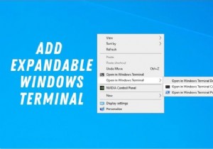 Windows Terminal 우클릭 메뉴에 명령 프롬프트·PowerShell 프로필 열기 항목 추가하는 방법