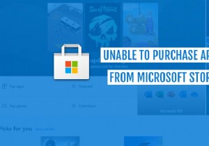 Microsoft Store에서 앱을 구입할 수 없음 
