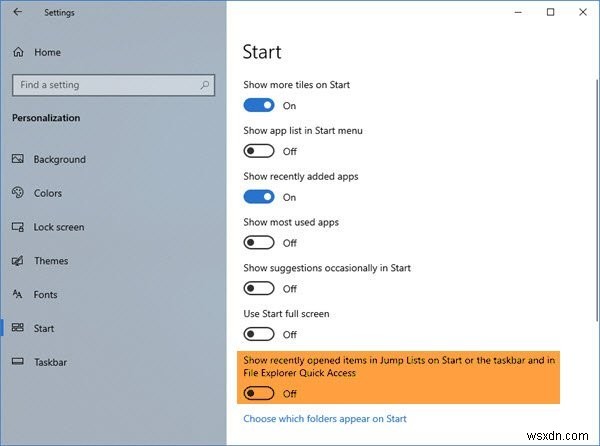 Windows 11/10에서 최근 파일 및 폴더를 삭제하는 방법 