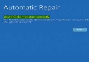 Windows 11/10에서 PC가 올바르게 시작되지 않은 메시지 수정 