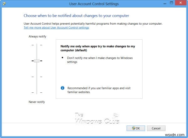 Windows 11/10에서 UAC(사용자 계정 컨트롤) 설정 변경, 활성화, 비활성화 