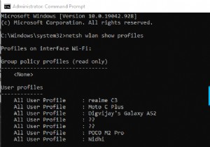 Windows 10에 저장된 Wi-Fi 네트워크 프로필을 보는 방법 