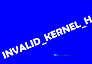 INVALID_KERNEL_HANDLE BSOD 오류(0x00000093) 해결 방법