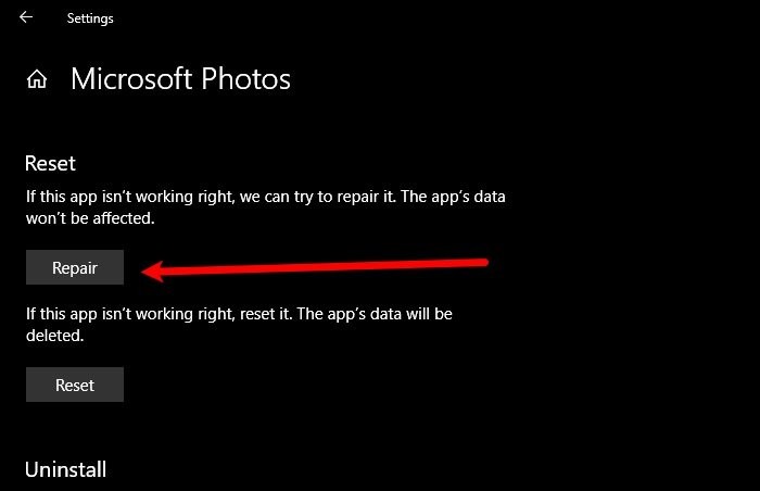 Windows 11/10에서 파일 시스템 오류로 사진 앱 충돌 