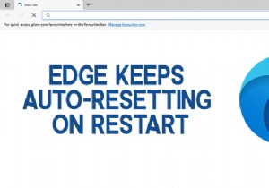 Microsoft Edge는 Windows 11/10에서 다시 시작할 때 자동 재설정을 유지합니다. 