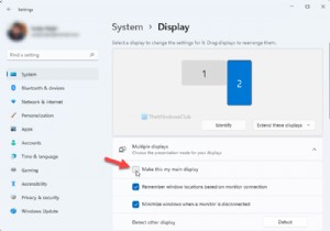 Windows 11/10에서 바탕 화면 아이콘이 보조 모니터로 이동할 때 해결 방법