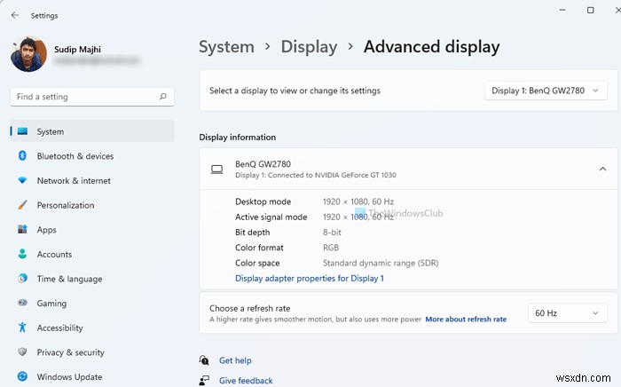 Windows 11/10에서 디스플레이 설정을 사용하여 흐릿한 앱 및 글꼴을 자동으로 수정 