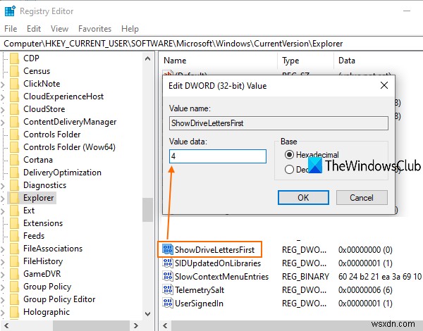 Windows 11/10의 탐색기에서 드라이브 이름 앞에 드라이브 문자를 먼저 표시하는 방법 