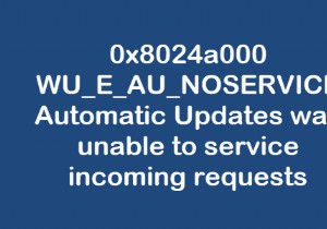 Windows 11/10에서 Windows 업데이트 오류 0x8024a000 수정 