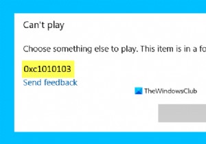 Windows 10에서 동영상 재생 중 오류 코드 0xc1010103  재생할 다른 항목을 선택하세요  해결 방법
