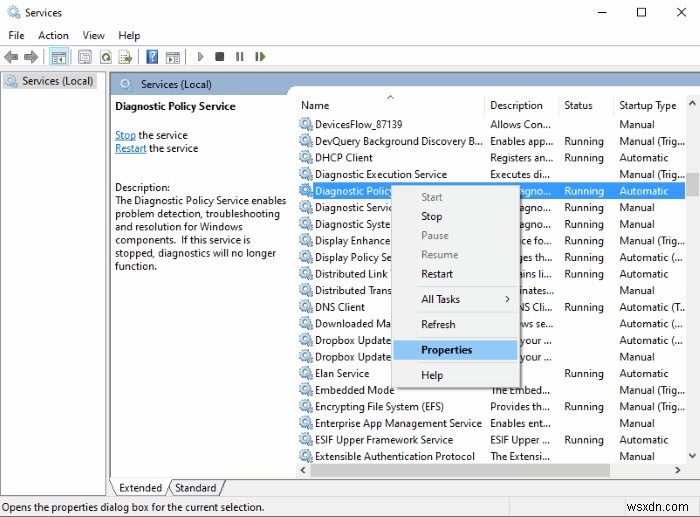 서비스 호스트:Windows 11/10에서 진단 정책 서비스 100% 디스크 사용량 