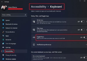 Windows 11/10에서 Caps Lock, Num Lock 또는 Scroll Lock 경고 활성화 