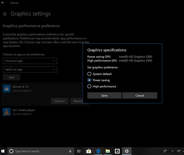 Windows 11/10에서 다른 앱에 대해 다른 GPU를 선택하는 방법 