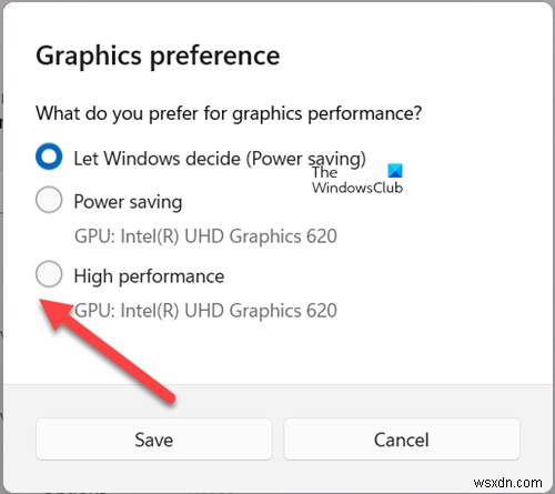 Windows 11/10에서 다른 앱에 대해 다른 GPU를 선택하는 방법 
