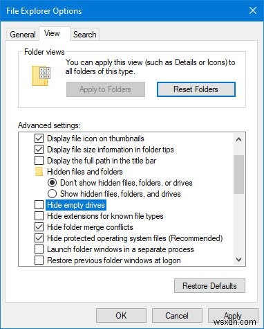 Windows 11/10의 이 PC 폴더에 있는 모든 드라이브를 표시하는 방법 