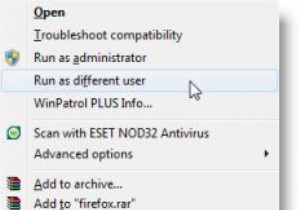 Windows 11/10에서  다른 사용자로 실행  기능 사용하는 방법