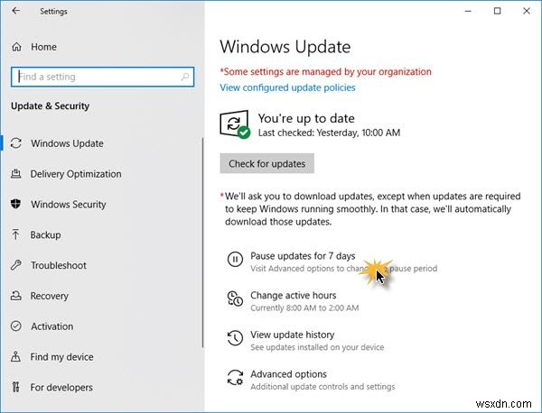 Windows 11/10에서 Windows 업데이트를 최대 365일까지 지연, 연기 또는 일시 중지하는 방법 