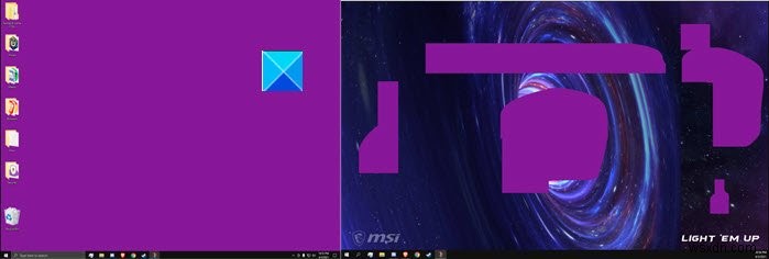 Windows 11/10에서 바탕 화면이 분홍색 또는 보라색으로 변하는 문제 수정 