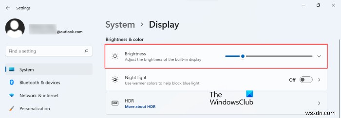 Windows 11/10 노트북에서 화면 밝기를 조정하는 방법 