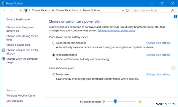 Windows 11/10 노트북에서 화면 밝기를 조정하는 방법 