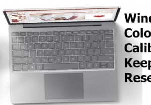 Windows 11/10에서 색상 보정이 계속 재설정됨 