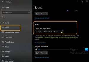 Windows 11/10에서 기본 사운드 입력 장치를 변경하는 방법 