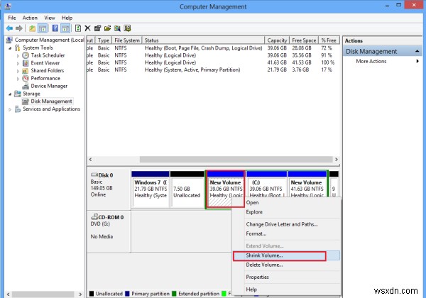 Windows 11/10에서 디스크 관리 도구를 사용하여 파티션 새로 만들기, 크기 조정, 확장 