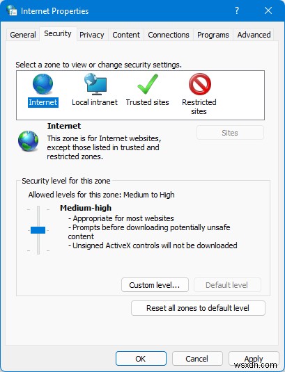 Windows 11/10에서 인터넷 옵션을 기본값으로 재설정하는 방법 
