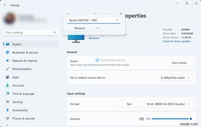 Windows 11/10에서 오디오 장치의 이름을 바꾸는 방법 