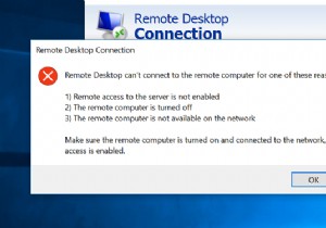 원격 데스크톱은 Windows 11/10에서 원격 컴퓨터에 연결할 수 없습니다. 