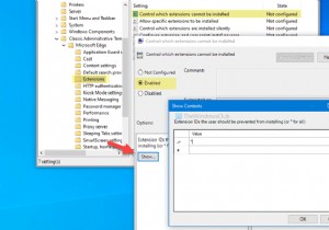 사용자가 Microsoft Edge에서 확장을 설치하지 못하도록 하는 방법 