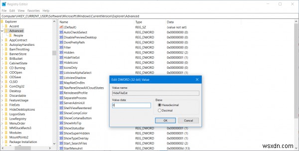 Windows 11/10에서 파일 확장자를 표시하는 방법 