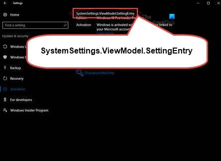 SystemSettings.ViewModel.SettingEntry 또는 NetworkUX.ViewModel.SettingEntry 오류 수정 
