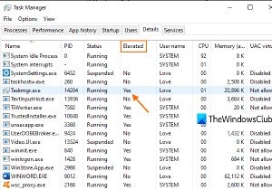 Windows 11/10에서 프로세스가 관리자 권한으로 실행 중인지 확인하는 방법 