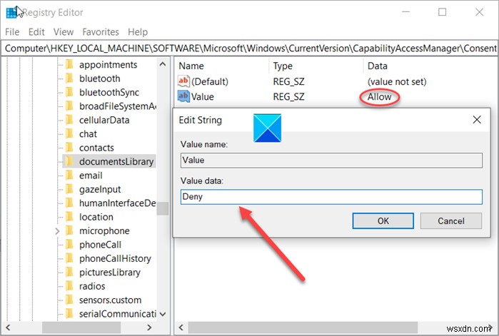 Windows 11/10에서 앱의 문서 라이브러리 액세스 허용 또는 비활성화 