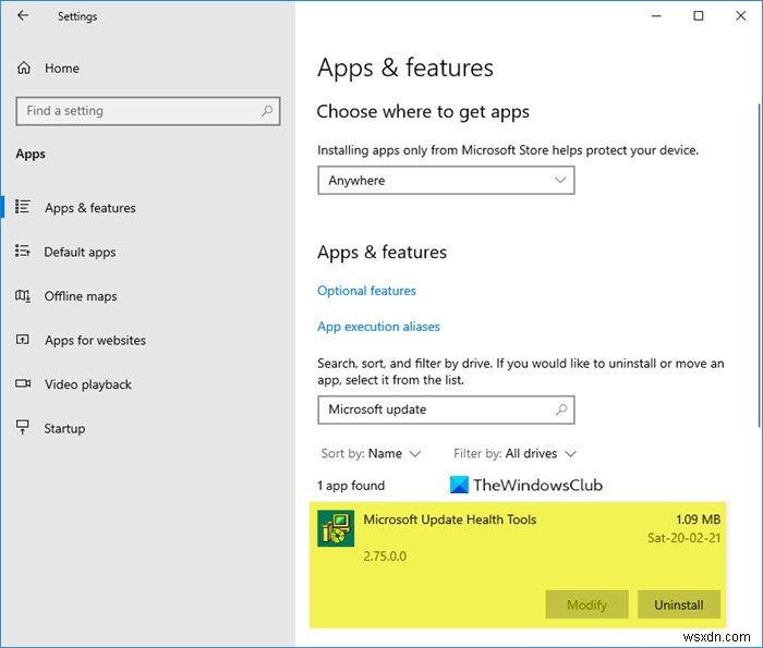 내 Windows 10 컴퓨터에 표시되는 Microsoft Update 상태 도구는 무엇입니까? 