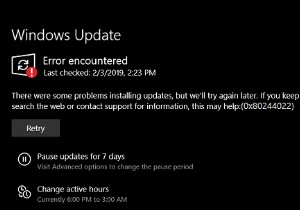 Windows 11/10에서 Windows 업데이트 오류 0x80244022 해결 방법