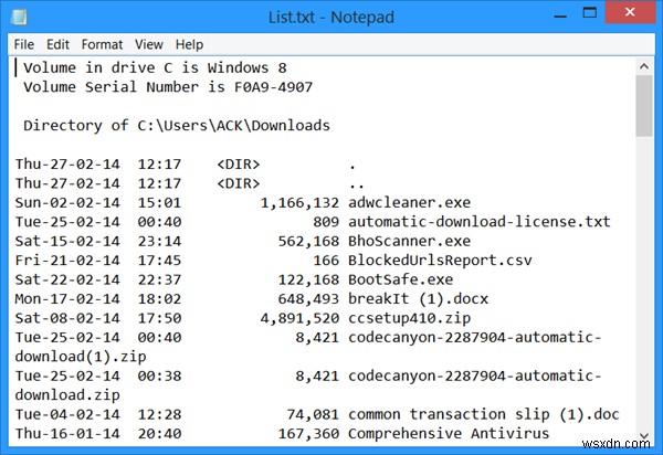 Windows 11/10에서 폴더의 파일 목록을 인쇄하는 방법 