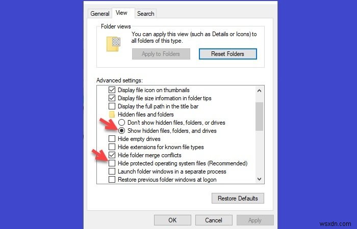 Windows 11/10에서 삭제된 파일이 휴지통에 표시되지 않음 