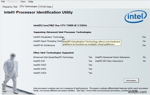 이 도구를 사용하여 Intel 또는 AMD 프로세서가 Hyper-V를 지원하는지 확인하십시오. 