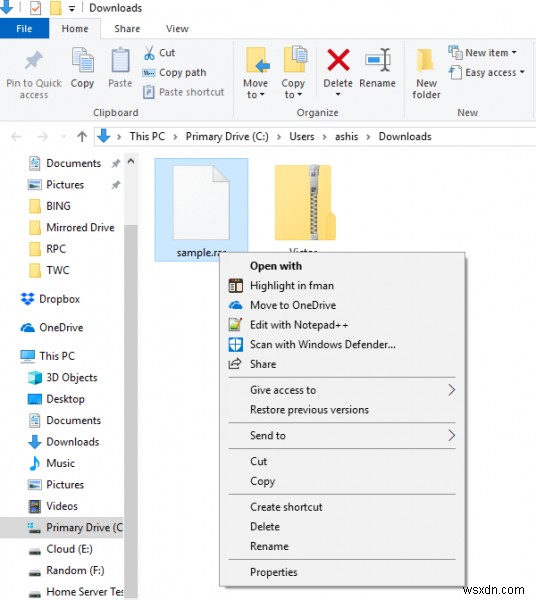 Windows 11/10에서 RAR 파일을 여는 방법 