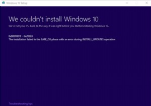 INSTALL_UPDATES, 0x800F081F – 0x20003 동안 SAFE_OS 단계에서 설치에 실패했습니다. 