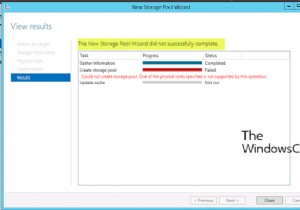 Windows 10  새 스토리지 풀 마법사가 성공적으로 완료되지 않았습니다  오류 해결 방법