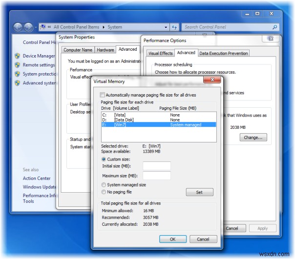 Windows 11/10에서 시스템의 가상 메모리가 부족하다는 메시지 수정 