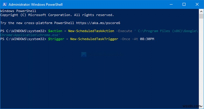 PowerShell을 사용하여 Windows 11/10에서 예약된 작업을 삭제하거나 만드는 방법 