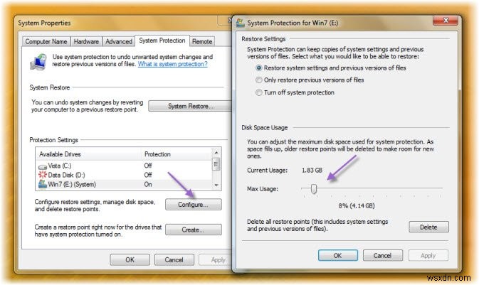 Windows 11/10에서 시스템 복원 지점이 삭제되거나 누락됨 