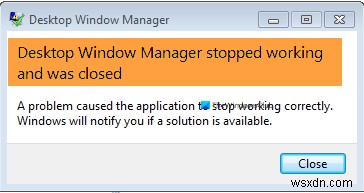 데스크톱 창 관리자가 작동을 멈추고 Windows 11/10에서 닫혔습니다. 