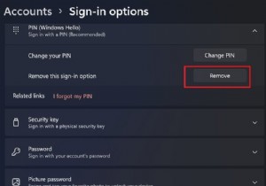 Windows 11/10에서 PIN 로그인 제거하는 방법 완벽 가이드